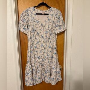 Rachel Parcel Floral Button-Down Dress